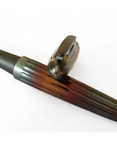 Stylo-plume Diplomat Aero Flame, corps en acier, bec (plume) acier inoxydable EF, F, M, ou L, à L'Ecritoire design, Lausanne