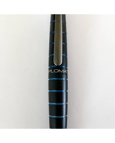 Stylo-plume Diplomat Elox Black Blue, fabriqué en Allemagne