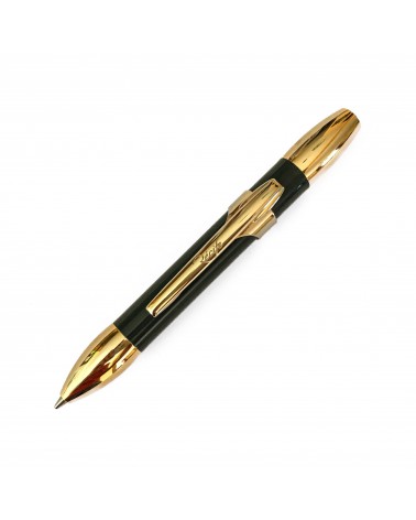 Stylo-bille Récife Riviera Shakin Gold Edition Anthracite qui s’ouvre et se ferme d’une simple secousse du poignet