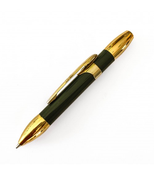 Stylo-bille Récife Riviera Shakin Gold Edition Anthracite qui s’ouvre et se ferme d’une simple secousse du poignet