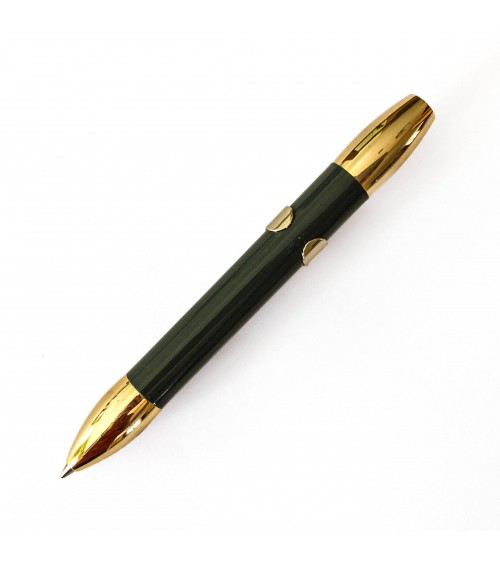 Stylo-bille Récife Riviera Shakin Gold Edition Anthracite qui s’ouvre et se ferme d’une simple secousse du poignet