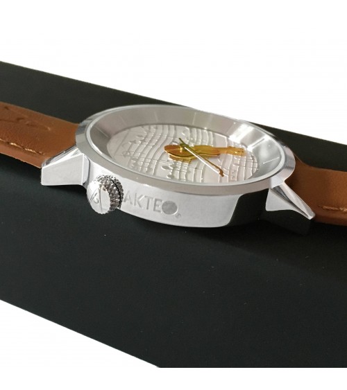 Montre AKTEO Musique Violon 38 Blanc Acier inox