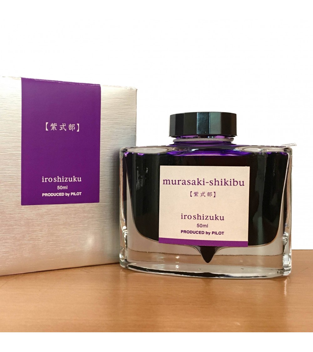 Encre Iroshizuku pour stylos-plume, 50 ml, couleur Murasaki-shikibu
(mauve)