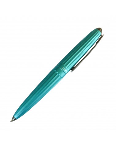 Stylo-bille Diplomat Aero Turquoise, attributs noir mat