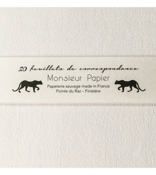 Vingt feuilles de papier à lettres Monsieur Papier avec entête « Vol de nuit »