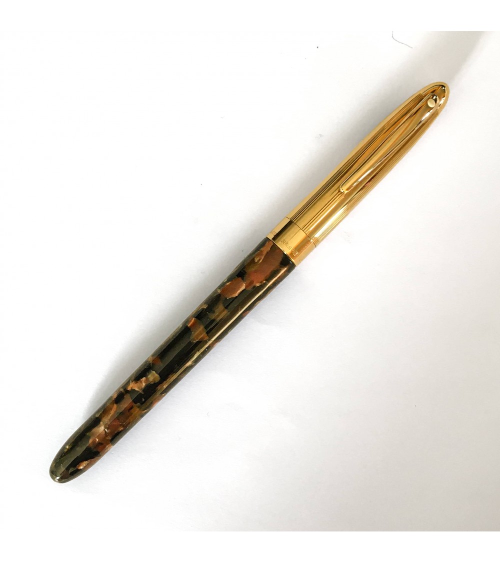 Roller Sheaffer Crest 596 Opalite Brun Or