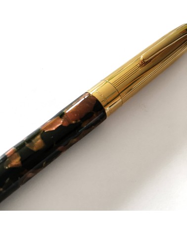 Roller Sheaffer Crest 596 Opalite Brun Or