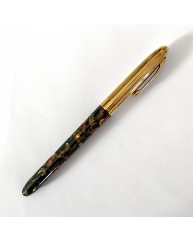 Roller Sheaffer Crest 596 Opalite Brun Or