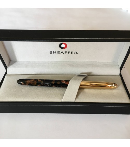 Roller Sheaffer Crest 596 Opalite Brun Or