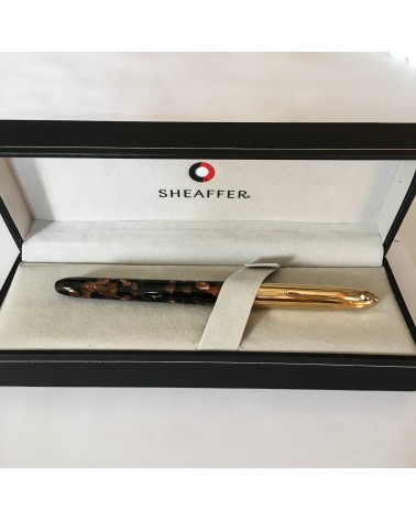 Roller Sheaffer Crest 596 Opalite Brun Or