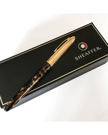 Roller Sheaffer Crest 596 Opalite Brun Or