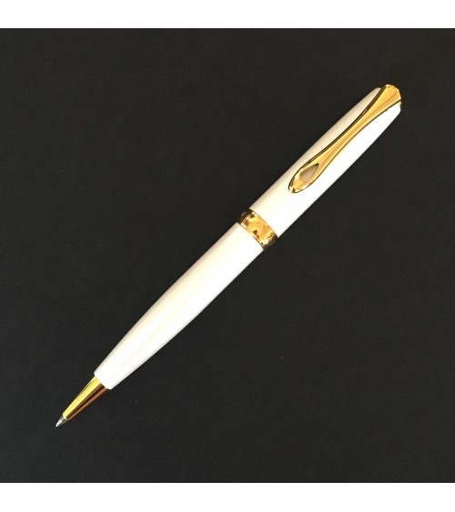 Stylo-bille Diplomat Excellence A2 Blanc perle doré, fabriqué en Allemagne