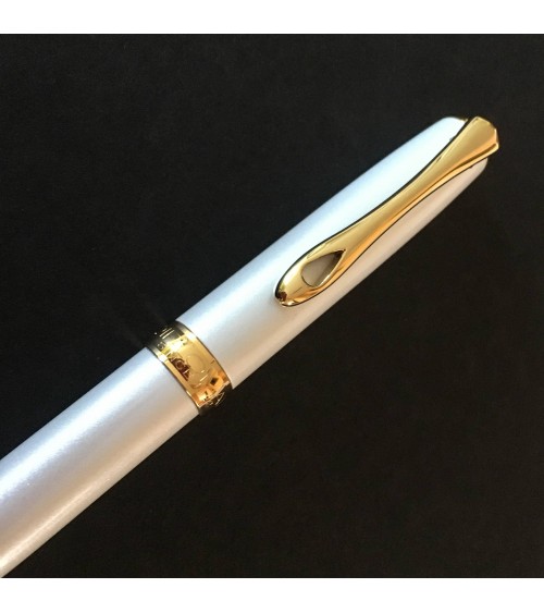 Stylo-bille Diplomat Excellence A2 Blanc perle doré, fabriqué en Allemagne