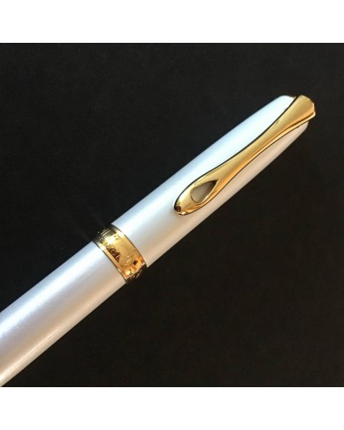 Stylo-bille Diplomat Excellence A2 Blanc perle doré, fabriqué en Allemagne