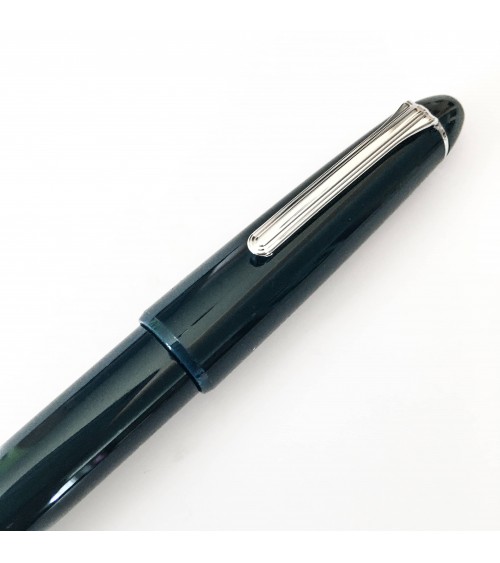 Set stylo-plume Sailor 1911L Ringless Kyoto Garden Suikyou (Bleu), bec or largeur M et encre assortie