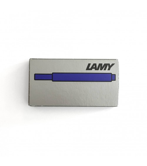 Boîte de 5 cartouches pour stylos-plume Lamy, bleu effaçable