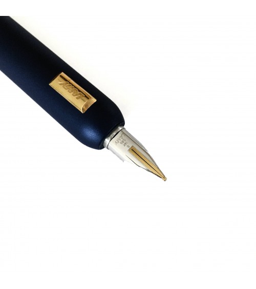 Stylo-plume Lamy Dialog CC Bleu foncé, bec or 14 carats largeur M ou B