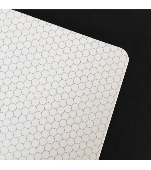 Set de cinq cartes Nid d’abeilles et enveloppes gris clair Le Typographe, format A6