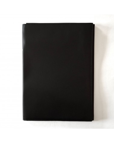 Chemise PA 3 rabats format A4, cuir noir