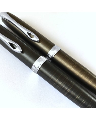 Stylo-plume Diplomat Excellence A2 couleur Oxyd brass et Oxyd iron, fabriqué en Allemagne