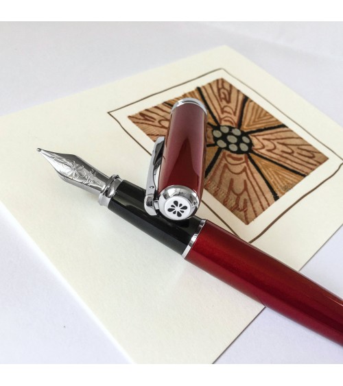 Stylo-plume Diplomat Excellence A2 Rouge magma, fabriqué en Allemagne