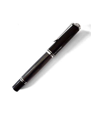 Stylo-plume à piston Pelikan Souverän 805 Stresemann, plume or 18 carats rhodié