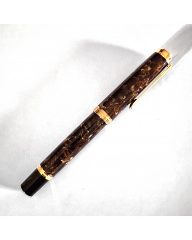 Stylo-plume à piston Pelikan 1000 Renaissance, plume or 18 carats