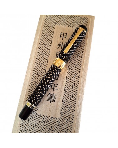 Stylo-plume Sailor Kosyu Inden Sayagata Black, bec or 14 carats