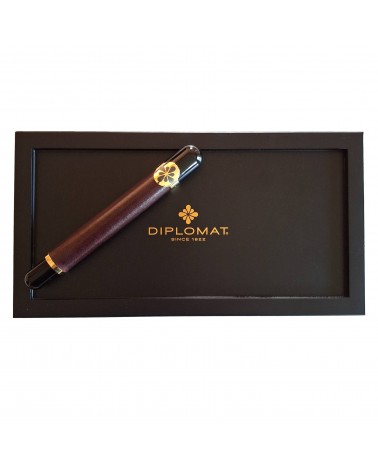 Stylo-plume Diplomat XO-cuir-Bordeaux foncé, série limitée à 265 exemplaires