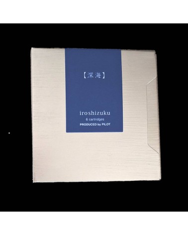 Cartouches Iroshizuku pour stylos-plume de la marque Pilot, Shin-Kai (bleu medium-gris)