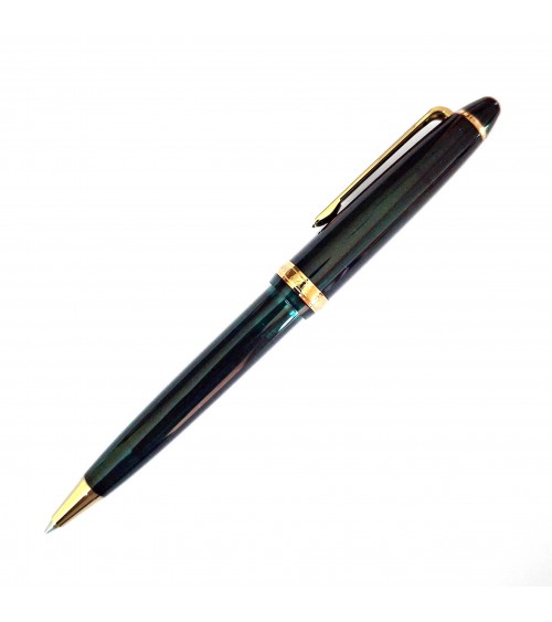 Stylo-bille Sailor Shikiori Sansui Komakusa (vert foncé), résine vert foncé, attributs dorés