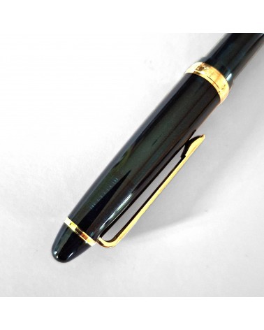 Stylo-bille Sailor Shikiori Sansui Komakusa (vert foncé), résine vert foncé, attributs dorés