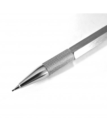 Porte-mine Loclen Tekno Hex Chrome, fabriqué en Italie