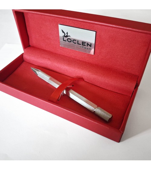 Porte-mine Loclen Tekno Hex Chrome, fabriqué en Italie