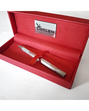 Porte-mine Loclen Tekno Hex Chrome, fabriqué en Italie