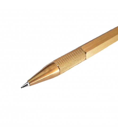 Porte-mine Loclen Tekno Hex Laiton, fabriqué en Italie