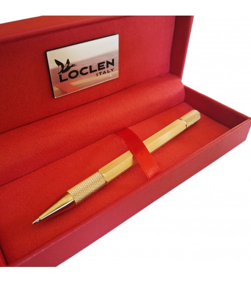 Porte-mine Loclen Tekno Hex Laiton, fabriqué en Italie