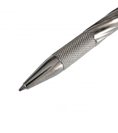 Stylo-bille Loclen Tekno Twist Chrome, fabriqué en Italie