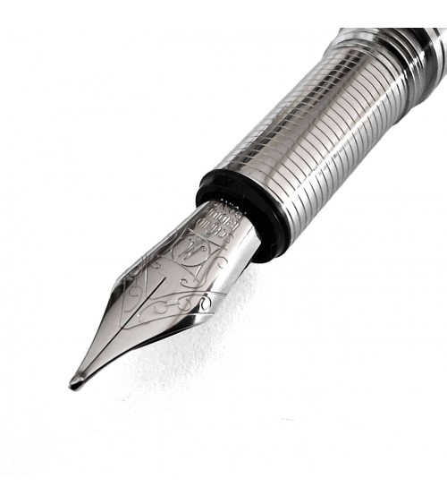 Stylo-plume Loclen Tiny Fountain Pen Chrome, fabriqué en Italie