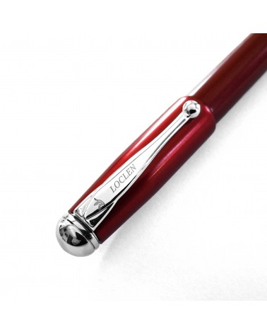 Stylo-plume convertible en roller Loclen Classica Red, fabriqué en Italie