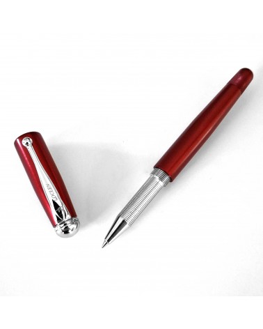 Stylo-plume convertible en roller Loclen Classica Red, fabriqué en Italie