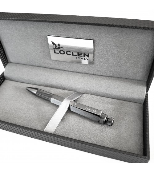 Stylo-bille Loclen L3 Black, fabriqué en Italie