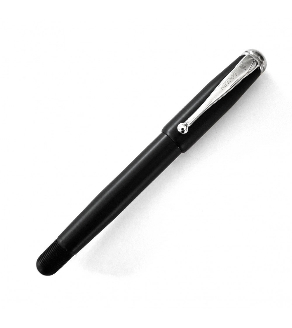 Stylo-plume convertible en roller Loclen Classica Black, fabriqué en Italie