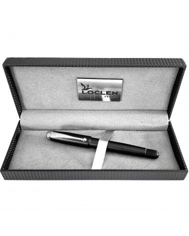 Stylo-plume convertible en roller Loclen Classica Black, fabriqué en Italie