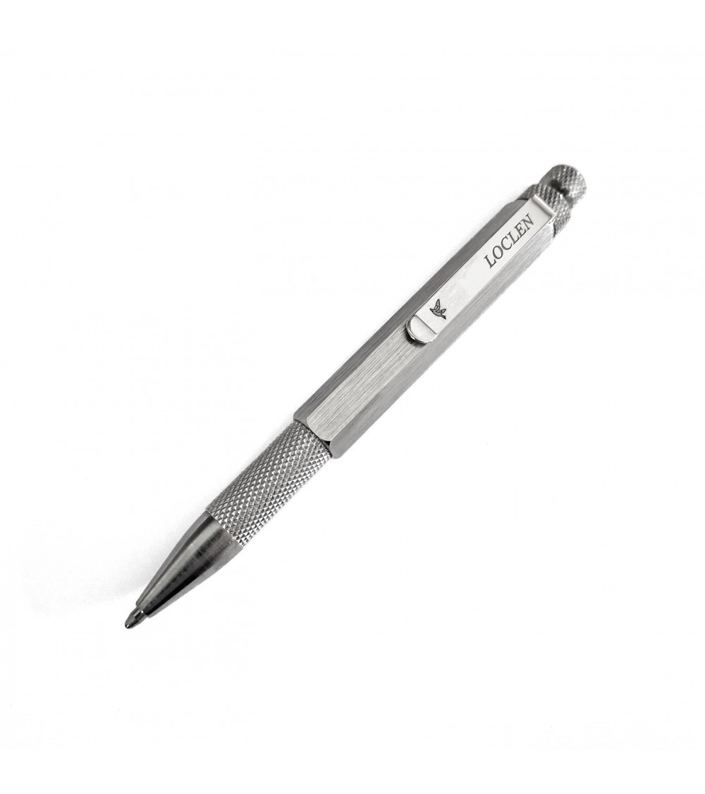 Stylo-bille Loclen L3 Chrome, fabriqué en Italie