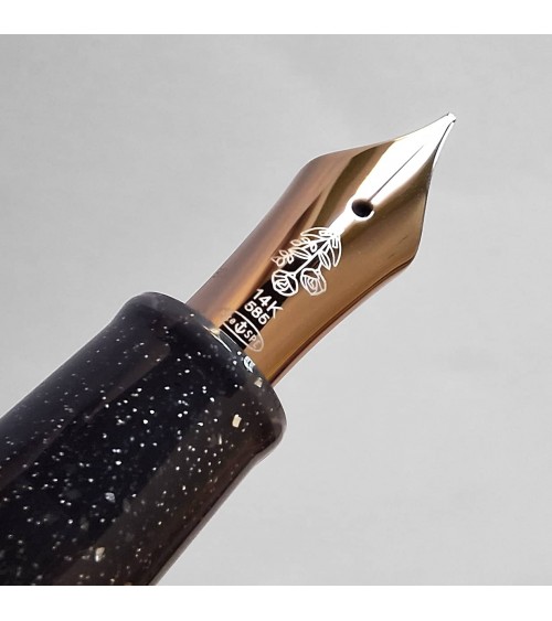 Stylo-plume Sailor Dried Flower 2 Black Rose, bec or 14 carats largeur M