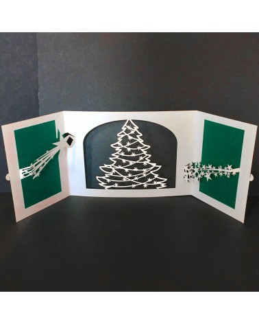 Carte pop-up Rifletto, Sapin de Noël, fabriquée en Allemagne