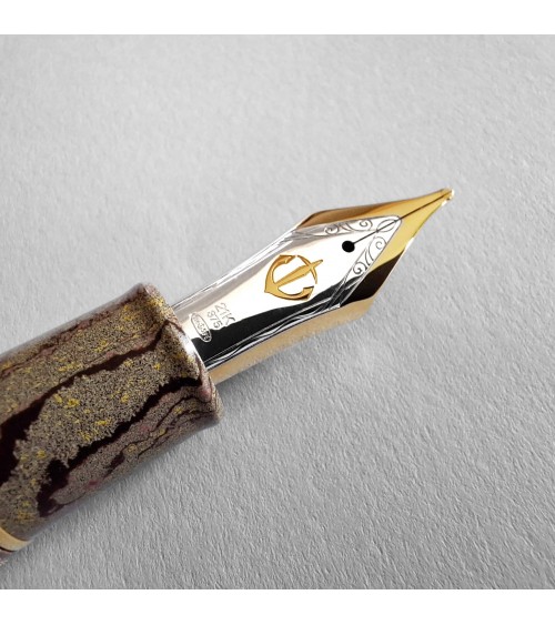 Stylo-plume Sailor Naginata Togi Ebonite Syokei, bec or largeur B, édition limitée