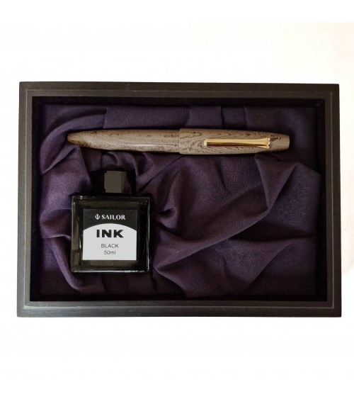 Stylo-plume Sailor Naginata Togi Ebonite Syokei, bec or largeur B, édition limitée