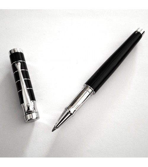 Roller Waldmann Tango Noir, argent massif sterling 925